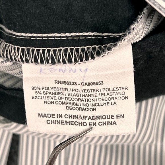 Nike Golf Mens Dri-Fit Pinstripe Pants Gray White 36x30 Performance Style 433251 - Picture 9 of 14